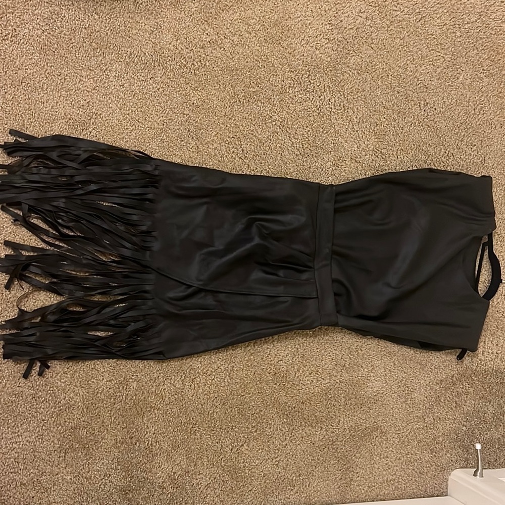 Leatherette skirt and blouse set, Italian, size S, New, black color